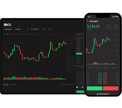 OK交易APP页面展示
